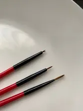 5/7/11mm clavo línea de arte pintura dibujo Flowder detallando delgada de Sripe red Pen manicura bricolaje herramientas 3 unids/set