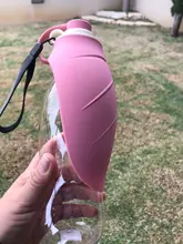 580ml Sport Portable Pet Dog Water Bottle Silicone Travel Dog Bowl For Puppy Cat Drinking