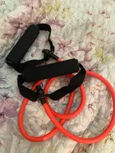 Bandas de resistencia de 5 niveles con asas, cuerda elástica para yoga, ejercicio físico, con tubos para entrenamiento de fuerza en el hogar