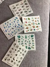 Sticker Flower Diy-Slider Spring Water-Nail-Decal Leaf-Tree Watermark Green 1pc Summer