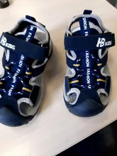 ULKNN-Sandalias antideslizantes de punta cerrada para niños, chanclas suaves de verano, sandalias semicerradas 8, para jóvenes estudiantes de 9 a 12 años