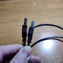 Cable USB de 50CM y 100CM conector para línea de LED, 2 pines, Conector de Cable de conexión de alimentación para cinta de LED DC5V de Color único