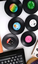 Drink Coaster Table-Mats Nonslip-Pads Coffee-Mug-Cup Vinyl Record Heat-Resistant Creative