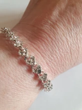 Pulsera de oro rosa de Color plateado para mujer, colgante de corazón de cristal, pulsera de mujer, joyería fina de Boda nupcial, regalo