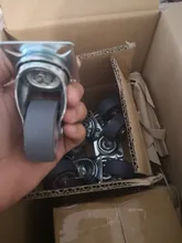 8 unids/set de ruedas para muebles de 50mm ruedas de ruedas giratorias con 360 grados de la placa superior ruedas de sillas de oficina