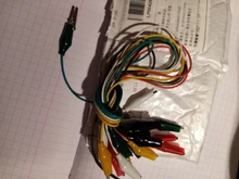 Alligator-Clip Battery Power-Cord Electric-Clamp DIY Small 10pcs Color Sheath 50cm Test-Clamp.28mm35mm45mm