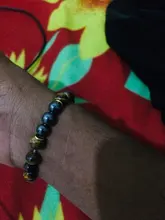 Pulsera de cuentas de piedra Natural para hombre y mujer, brazalete de 8mm, hematita, energía, Yoga, regalo de joyería