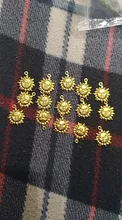 21x17mm 15PCs plata antigua chapado en oro bronce sol hecho a mano encantos colgante: Joyería de bricolaje hallazgos para collar de pulsera
