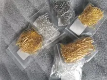 Agujas de cabeza de bola de Metal, accesorios de joyería para manualidades, oro, 16, 20, 25, 30, 40 y 50mm, 200, unids/lote