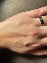 Anillo de boda de acero inoxidable con circonitas cruzadas para mujer, niña y hombre, 2021