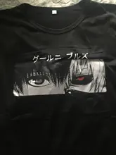 Camiseta holgada de Anime japonés Tokyo Ghoul Funimation Kaneki Ken, ropa informal de moda Punk Harajuku