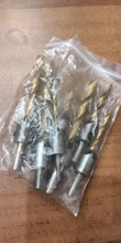 3-10mm vástago redondo revestimiento de titanio de HSS Countersink taladro poco carpintería chaflán aburrido herramienta para trabajar la madera con Hex L-llave