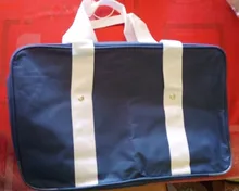 Sólido japonés bolsos de viaje de Oxford bolsa de los estudiantes de la escuela Bookbags cuadrado individual de hombro bolsas