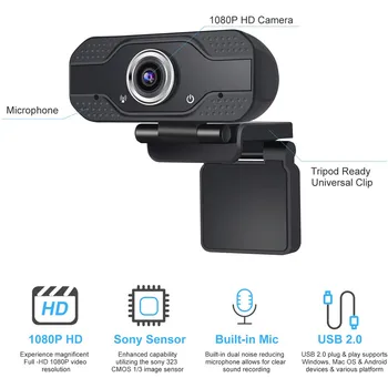 2020 USB 4K Full HD 1080P WebCam CMOS Sensor Widescreen Microphone for Computer Desktop Laptop Windows 10/8/7 / and MAC OS
2020 USB 4K Full HD 1080P WebCam CMOS Sensor Widescreen Microphone for Computer Desktop Laptop Windows 10/8/7 / and MAC OS