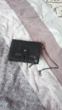 Vallet-cartera de piel auténtica para hombre, monedero pequeño, tarjetero, portatarjetas, portafolio, Portomonee, nuevo