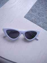 Moda lindo Sexy señoras ojo de gato gafas de sol de las mujeres Vintage Retro pequeño Triangular Cateye gafas Mujer al aire libre gafas