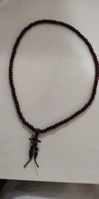 Pulsera de madera de sándalo con cuentas de oración para hombre y mujer, colgante de varias capas, amuleto tibetano budista, meditación, Yoga, suerte, 108