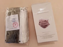 Mascarilla de 5 capas FFP2 KN95, Máscara protectora gris, antipolvo, anticontaminación, Fpp2, aprobada por la CE