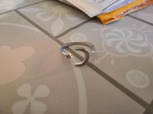 Anillo de plata de primera ley con forma de luna y estrella para mujer, sortija, plata esterlina 925 Plata de Ley auténtica, Circonia cúbica, zirconia, circonita, zirconita, estilo minimalista, 2019