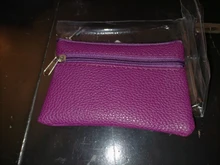 Cartera pequeña de cuero para hombre y mujer, monedero multifuncional con cremallera de cuero, tarjetero, monedero # L20