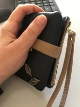 Cartera pequeña con hojas grabadas para mujer, monedero de marca, Cartera de piel sintética suave para mujer, tarjetero, Mini bolso de mano para chica