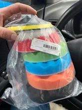 Almohadilla de pulido para coche, almohadilla de esponja de pulido para coche, adaptador de taladro abrasivo, accesorio de herramientas de encerado, 3, 5, 6 y 7 pulgadas, 7 Uds.