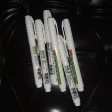 Rotulador aceitoso impermeable, bolígrafo de Gel de plástico para escribir y dibujar, color blanco, bricolaje, Album, grafiti, artículos de papelería, diario, 1 ud.