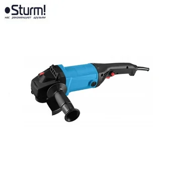 AG95151P Angle grinding machine "pros" Sturm, 150 mm, 1400 W, 7500 rpm Angular Power Tool Metal Wood Abrasive processing
AG95151P Angle grinding machine "pros" Sturm, 150 mm, 1400 W, 7500 rpm Angular Power Tool Metal Wood Abrasive processing