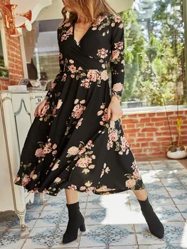 BEYOND BRAND FLORAL PATTERNED CRUISE MIDI DRESS 2020 FASHION CHIC COMFORTABLE BEAUTIFUL BLACK COTTON CASUAL LONG SLEEVE
BEYOND BRAND FLORAL PATTERNED CRUISE MIDI DRESS 2020 FASHION CHIC COMFORTABLE BEAUTIFUL BLACK COTTON CASUAL LONG SLEEVE