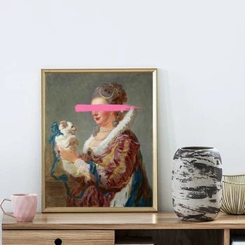 Vintage Portrait Oil Painting Altered Art Prints Quirky Wall Art Canvas Poster Boho Decor Picture Bedroom Living Room Art Decor 
Vintage Portrait Oil Painting Altered Art Prints Quirky Wall Art Canvas Poster Boho Decor Picture Bedroom Living Room Art Decor