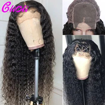 Deep Curly Lace Front Wig 13x4 Brazilian Lace Front Human Hair Wigs Curly 4x4 Closure Wig Pre Plucked For Black Women 150% Remy 
Deep Curly Lace Front Wig 13x4 Brazilian Lace Front Human Hair Wigs Curly 4x4 Closure Wig Pre Plucked For Black Women 150% Remy
