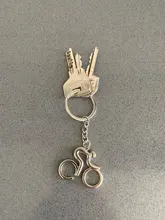 Uds/2 uds Deporte Hombre llavero de Metal bicicleta ciclismo llavero ciclismo clave cadenas accesorios de colgar