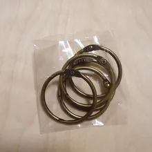 Anillo de Metal de alta calidad, 2/4/5/10 Uds., Binder15-76mm, álbumes de bricolaje, aros de libro de hojas sueltas, suministro de encuadernación, álbum de fotos oficial