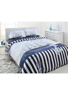 Ozdilek Ranforce Sailing Voyage Soft Feel Hypoallergenic % 100 Cotton 3 Pieces Single Duvet Cover Set with Flat Sheet Dark blue
Ozdilek Ranforce Sailing Voyage Soft Feel Hypoallergenic % 100 Cotton 3 Pieces Single Duvet Cover Set with Flat Sheet Dark blue