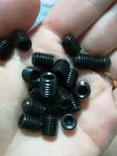 10/50 Uds M2 M2.5 M3 M3.5 M4 M5 M6 M8 DIN916 Grado negro 12,9 aleación hexagonal de acero hexágono Allen taza punto comida tornillo perno