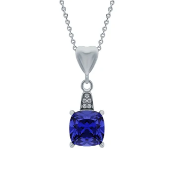 Silver Pendant with cubic zirconia and tanzanites synthetic sunlight sample 925
Silver Pendant with cubic zirconia and tanzanites synthetic sunlight sample 925