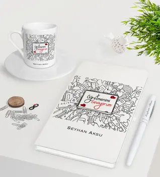 Personalized Öğretmenimi White I Love Notebook Pen Turkish coffee Cup Seti-1
Personalized Öğretmenimi White I Love Notebook Pen Turkish coffee Cup Seti-1