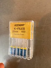 Limas de acero inoxidable K / D / H para uso manual, Material Dental de Canal radicular de 25mm