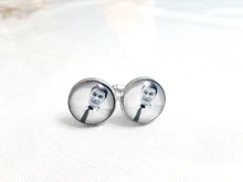 Gemelos personalizados para mamá, papá, bebé, niños, abuelo, padres, botón para puños, camisa de caballero, gemelos de boda