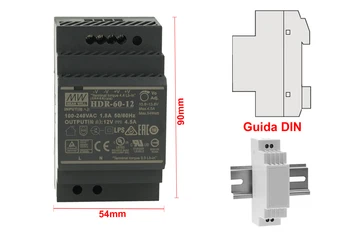 MeanWell HDR-60-12 transformer industrial Rail 12V 54W DIN Rail Power Supply Universal Bar
MeanWell HDR-60-12 transformer industrial Rail 12V 54W DIN Rail Power Supply Universal Bar