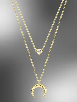 Necklace LOTUS LP1962-1/2 925 with gold BATH SILVER 
Necklace LOTUS LP1962-1/2 925 with gold BATH SILVER