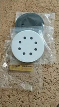 Almohadilla de interfaz de esponja suave de 8 agujeros para lijado, discos de lijado de gancho y bucle para pulido de superficie irregular, 5 pulgadas (125mm), 2 uds.