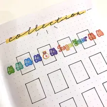 Lindo gato serie familiar diario Washi Tape Scrapbooking DIY etiqueta Kawaii cinta adhesiva de PET cinta de la Oficina de la Escuela de