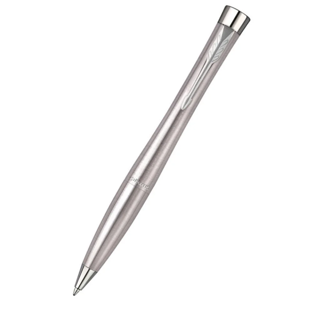 

PARKER Urban Twist Ballpoint Pen, Metallic with Chrome Trim, Medium Point Blue Ink Refill, Gift Box, Luxury Ballpoint Pen