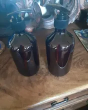 Lotion Shampoo Liquid-Soap Shower-Gel-Bottles Bottling Brown Transparent 100ML-500ML