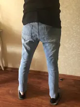 Adisputent-pantalones de chándal Sexy para hombre, vaqueros con agujeros, informales, rasgados, ajustados, para verano y otoño