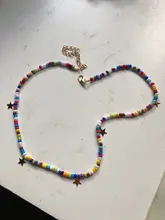 YWZIXLN-Cadena de cuentas coloridas para mujer, collar Vintage bohemio con borlas y estrellas, joyería para mujer, accesorios elegantes N096