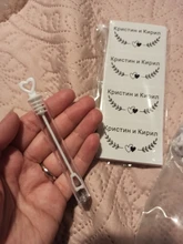 100 unids/pack ofpersonalized boda de etiquetas transparente burbuja etiquetas magicwand de etiquetas excepto tubos de ensayo