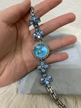 Reloj de pulsera de cuarzo con diamantes de imitación para mujer, pulsera de lujo con trébol de cuatro hojas, a la moda, regalos, 1 Uds.