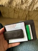 CUIKCA-cartera ultrafina con Clip magnético para hombre y mujer, billetera para tarjetas de crédito, billetera creativa